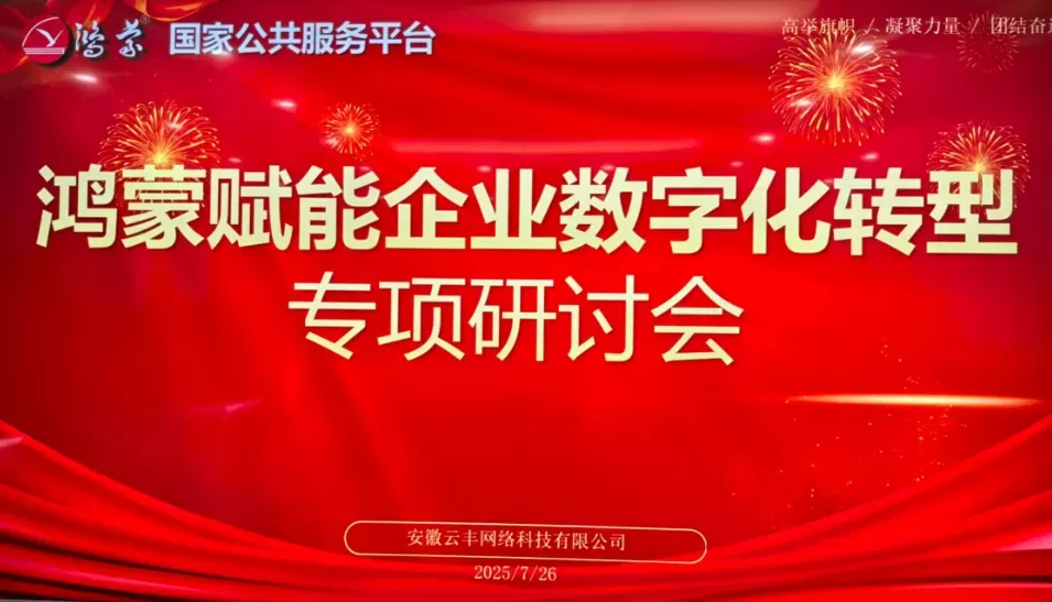 安徽云丰公司举办鸿蒙数字化转型升级项目研讨会，共话智能未来